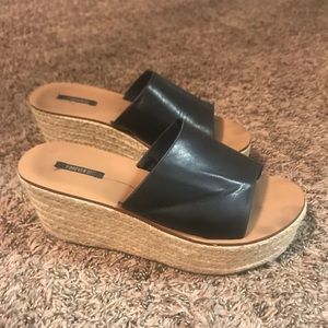 Wedge slip on shoes